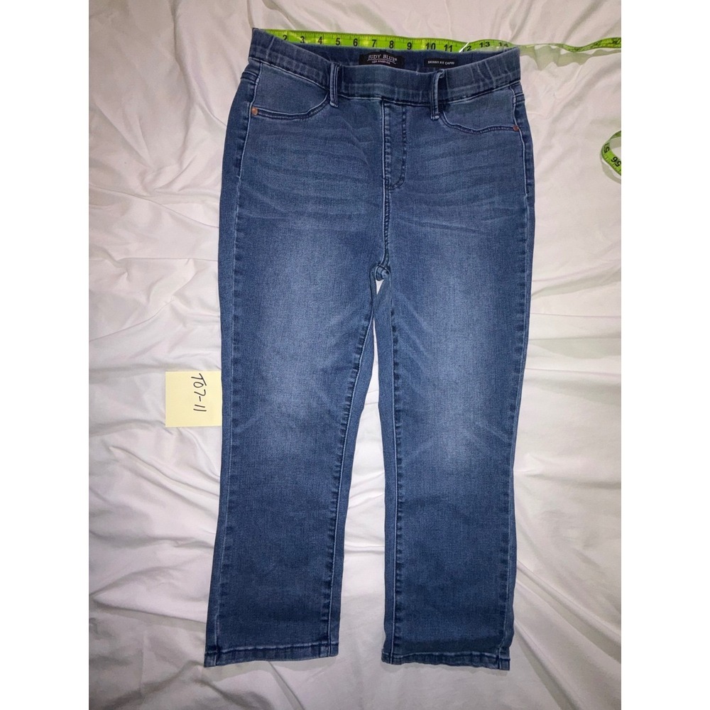 Judy Blue Skinny Fit Capri Jeans Medium Blue Denim JB78111 MD Size 9/29 T07-11
